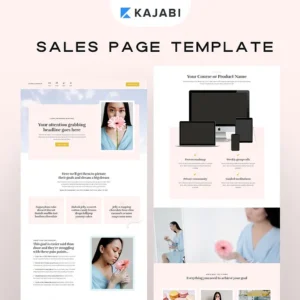 Page Webinaire - Modèle prêt à l'emploi - Kajabi